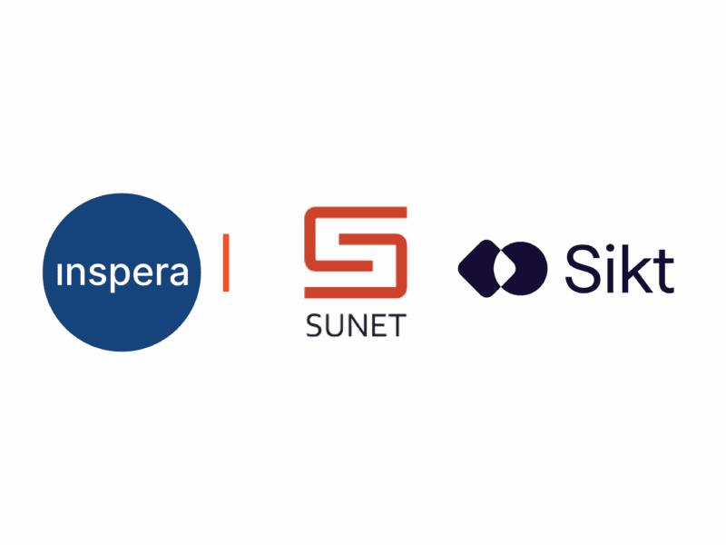 Inspera, SUNET and Sikt logos